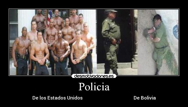 Policia - De los Estados Unidos De Bolivia