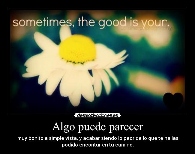 Algo puede parecer - 