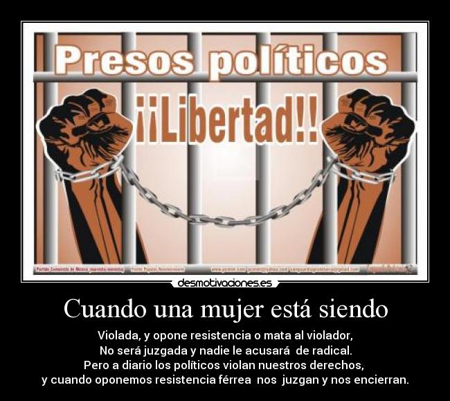 Cuando una mujer está siendo - 