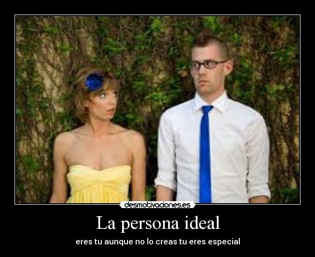 carteles persona ideal desmotivaciones