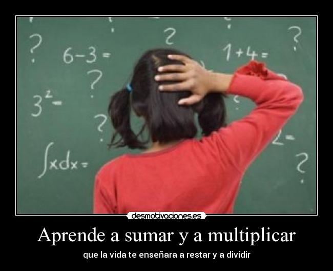Aprende a sumar y a multiplicar -