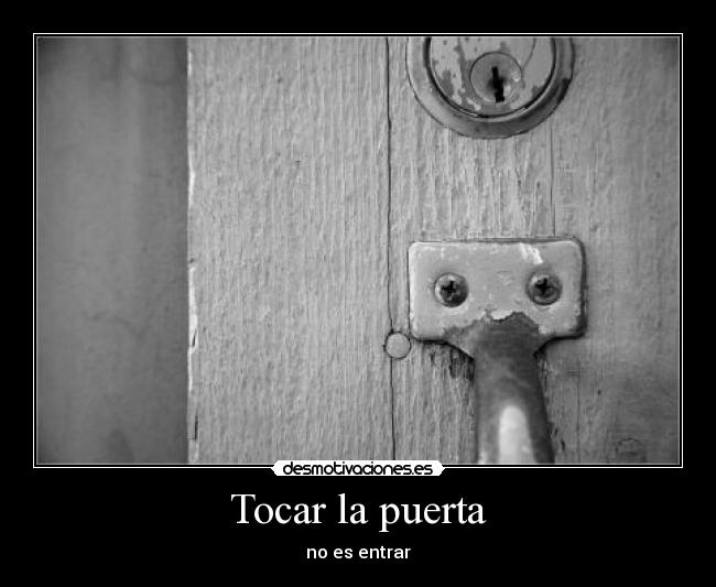 Tocar la puerta -