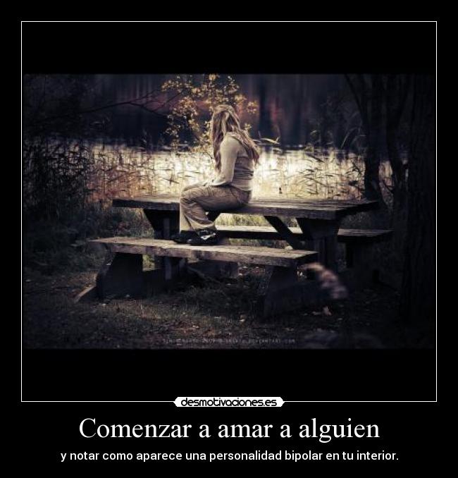 Comenzar a amar a alguien -