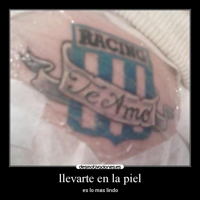 llevarte en la piel -