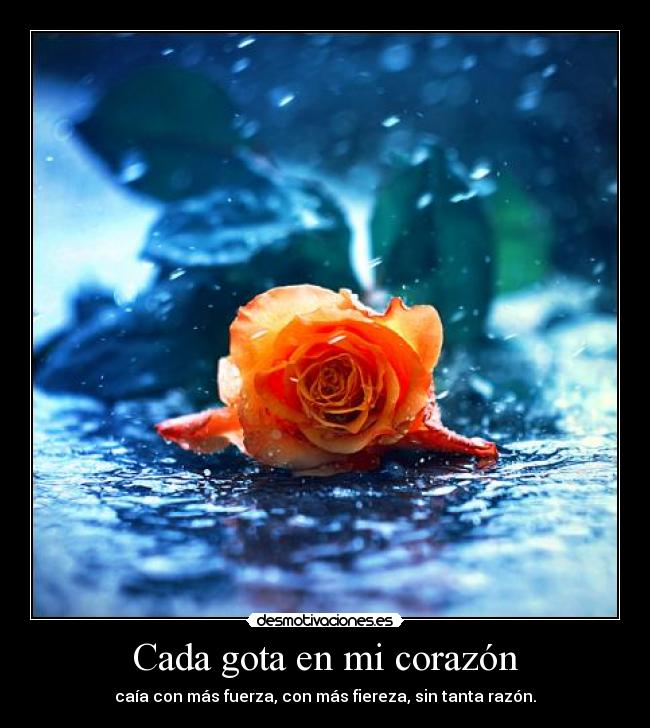 Cada gota en mi corazón - 