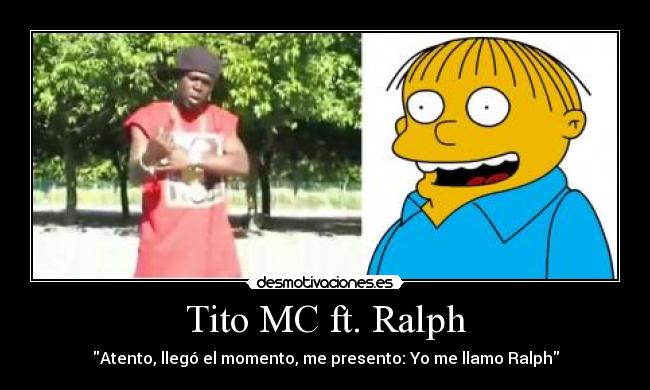 carteles hbk con cartel colaboracion con tito ralph los simpsons desmotivaciones