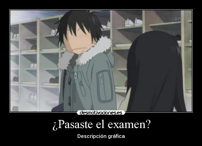 ¿Pasaste el examen? - Descripción gráfica
