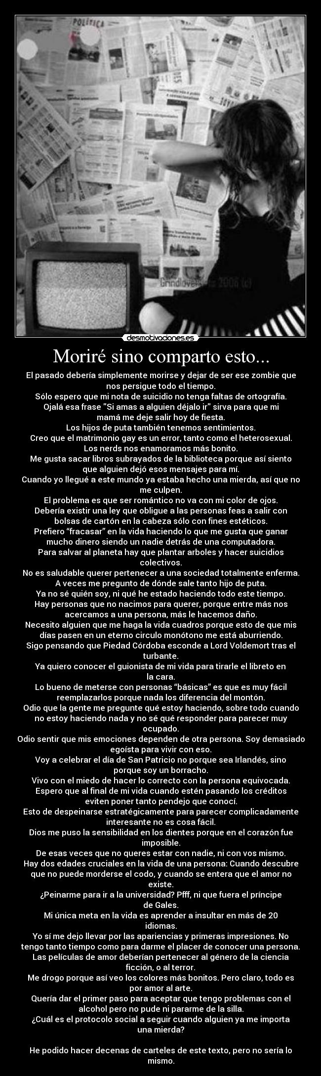 Moriré sino comparto esto... -