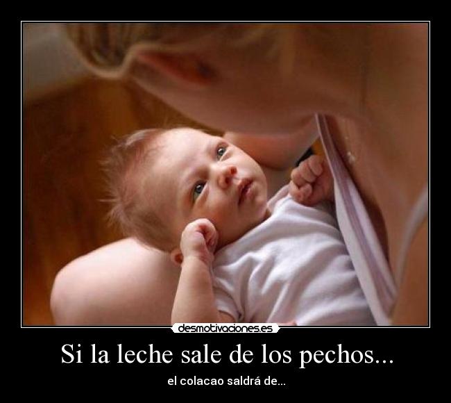 carteles bebe recien nacido madre leche pechos colacao desmotivaciones