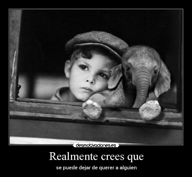Realmente crees que -