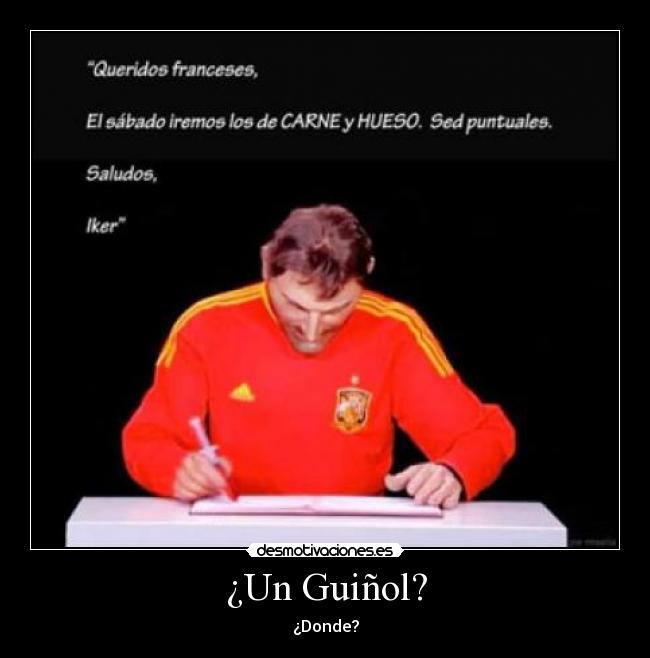 ¿Un Guiñol? - ¿Donde?