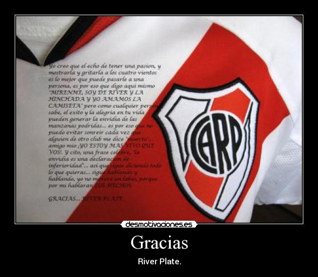 Gracias - River Plate.