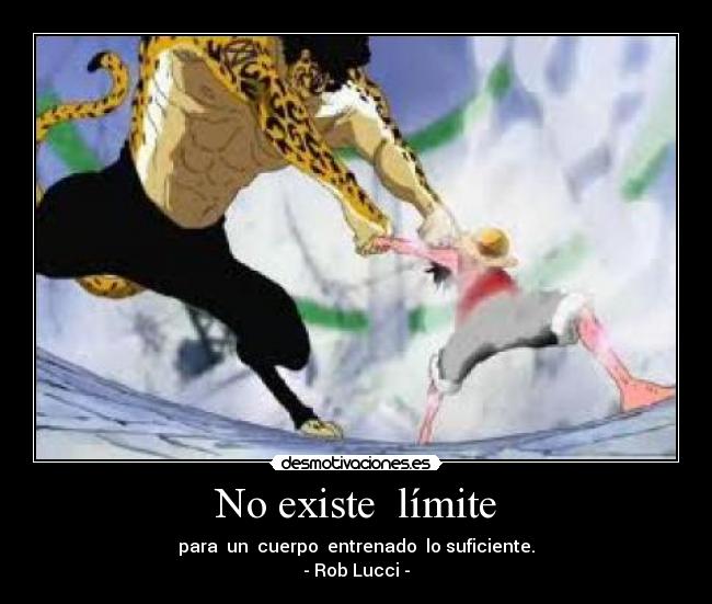 No existe límite - para un cuerpo entrenado lo suficiente.
- Rob Lucci -