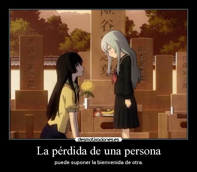 La pérdida de una persona -