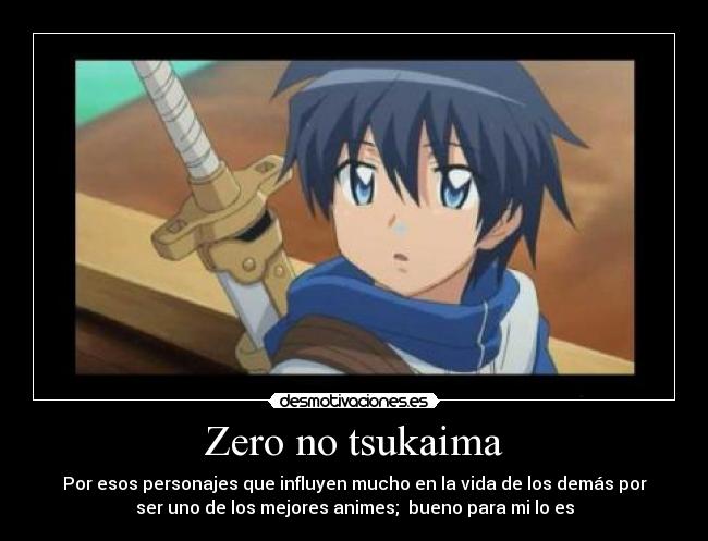 carteles zero tsukaima desmotivaciones