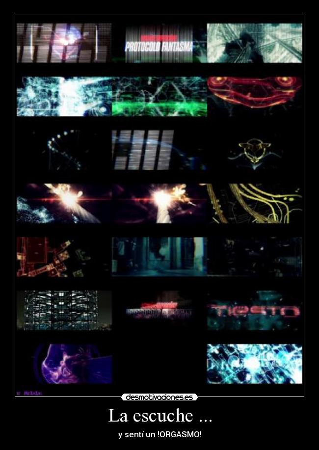 La escuche ... - y sentí un !ORGASMO!