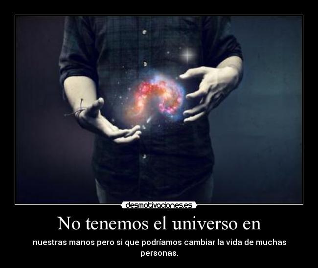 No tenemos el universo en -