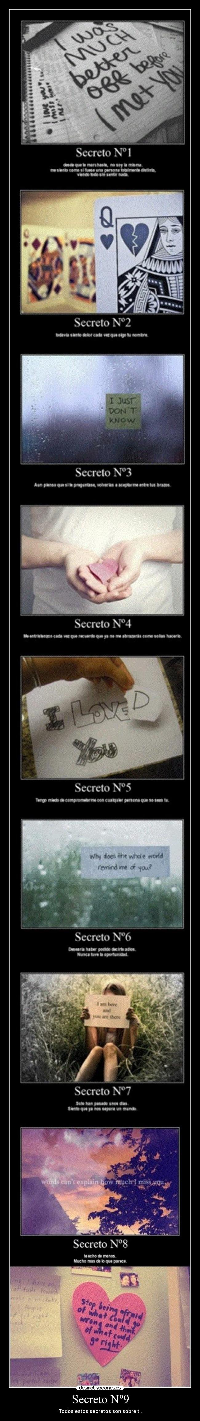Secreto Nº9 - Todos estos secretos son sobre ti.