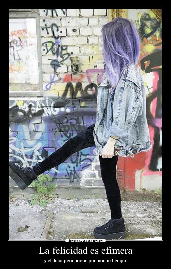 La felicidad es efímera - y el dolor permanece por mucho tiempo.