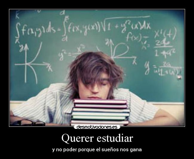 carteles estudiar desmotivaciones