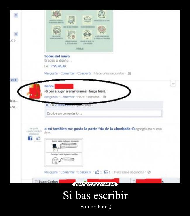 Si bas escribir - escribe bien ;)