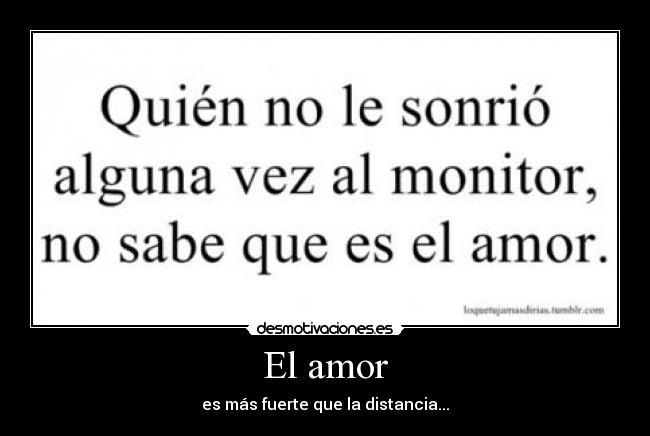 El amor -
