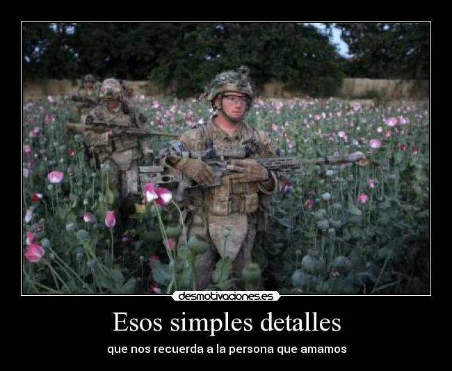 Esos simples detalles - que nos recuerda a la persona que amamos