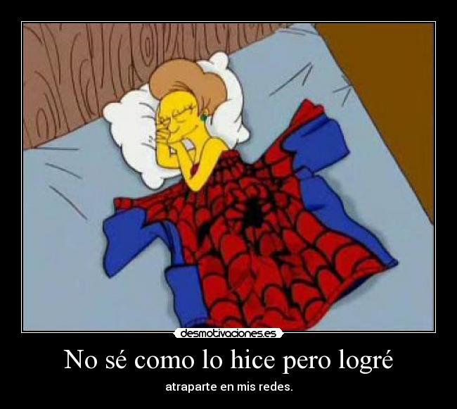 No sé como lo hice pero logré -