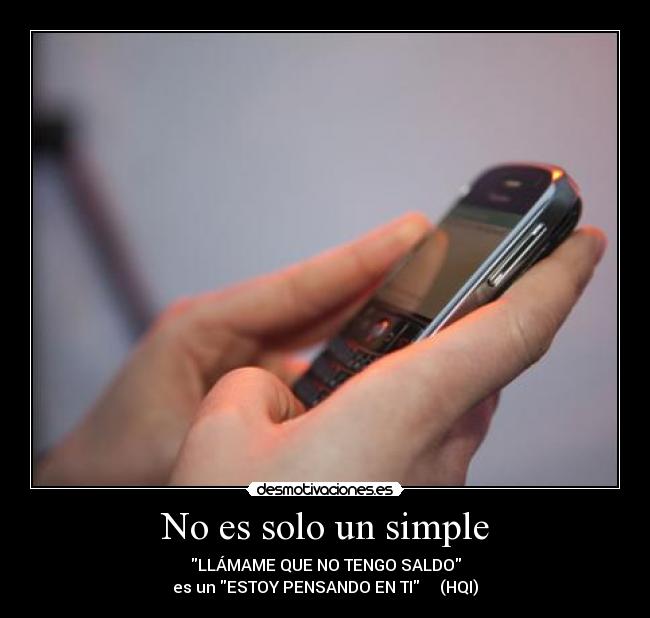 No es solo un simple -