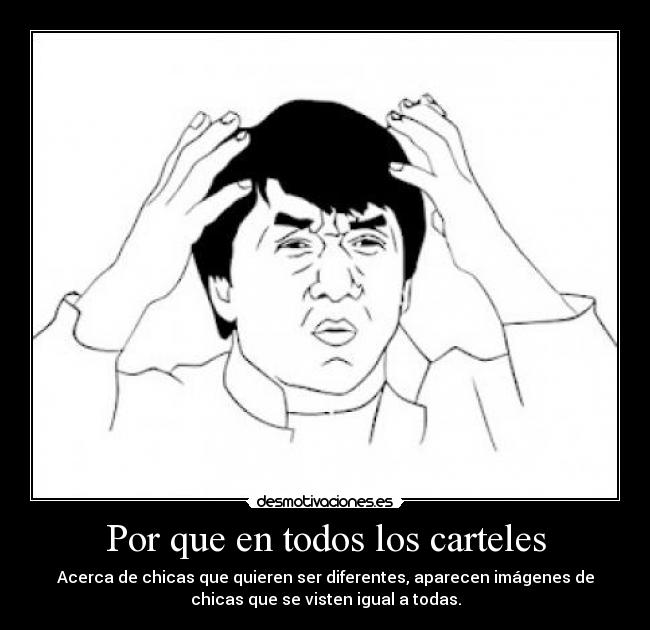 Por que en todos los carteles -