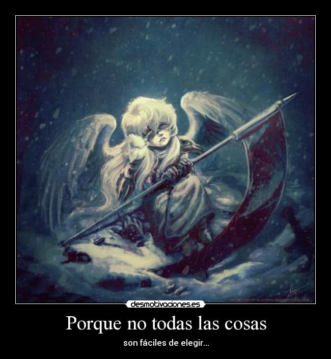 Porque no todas las cosas -