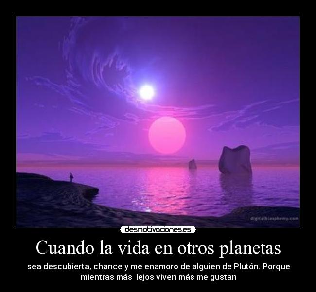 Cuando la vida en otros planetas -