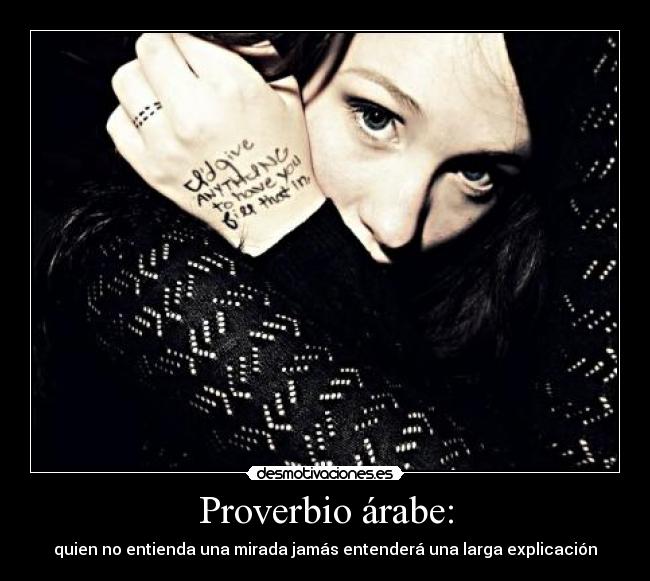 Proverbio árabe: -