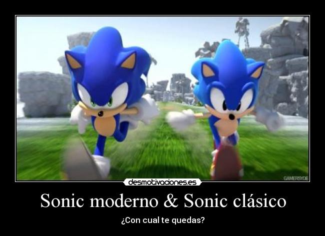 Sonic moderno & Sonic clásico - ¿Con cual te quedas?