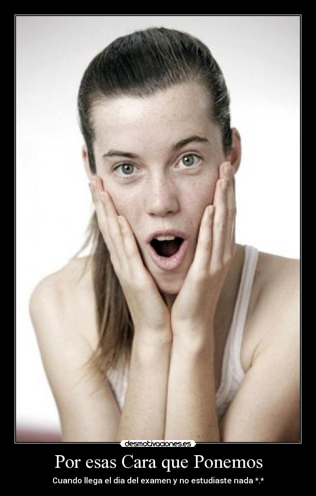 carteles examen desmotivaciones