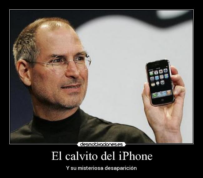 El calvito del iPhone - Y su misteriosa desaparición