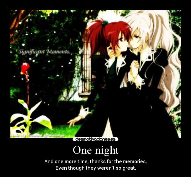 One night -
