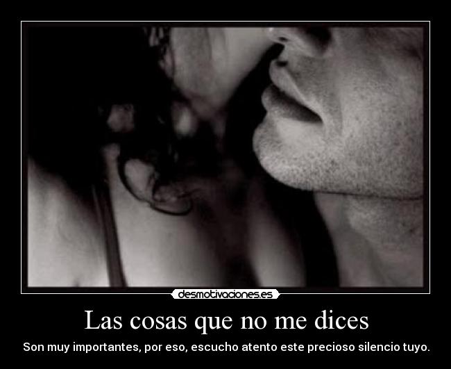 Las cosas que no me dices -