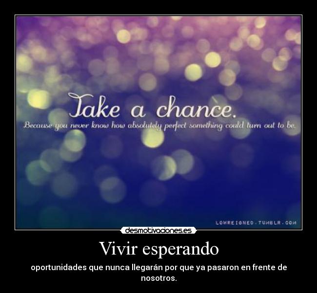 Vivir esperando -