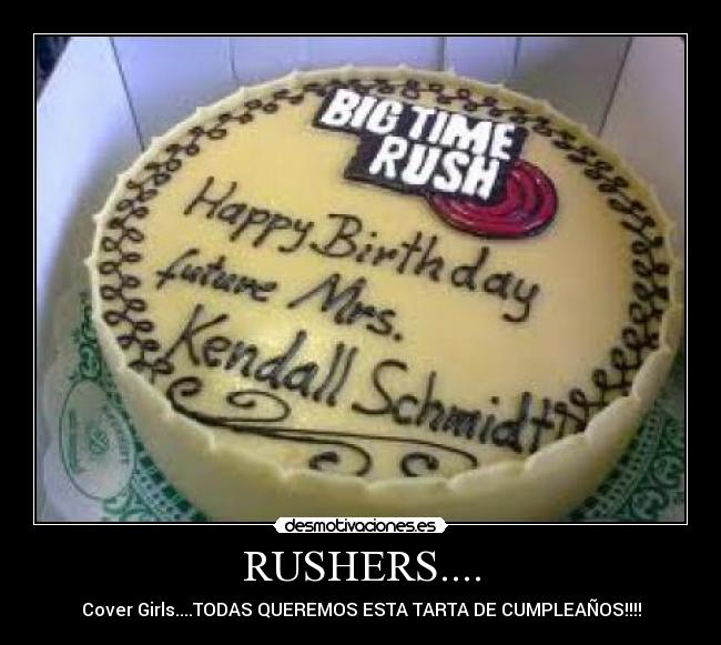 RUSHERS.... - Cover Girls....TODAS QUEREMOS ESTA TARTA DE CUMPLEAÑOS!!!!