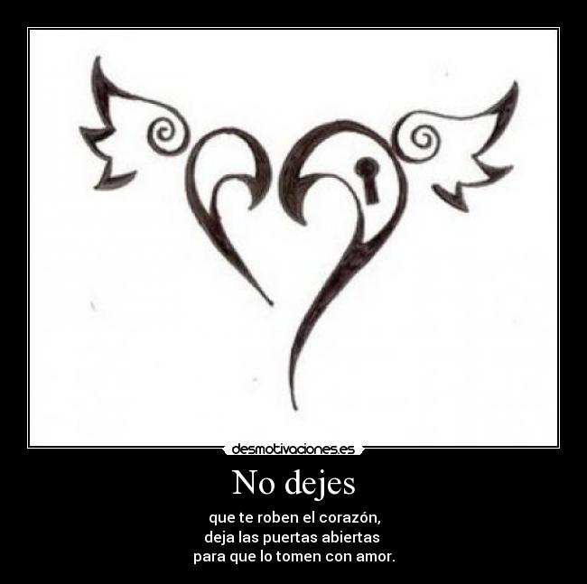 No dejes -