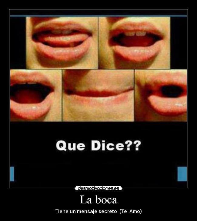 La boca - Tiene un mensaje secreto (Te Amo)