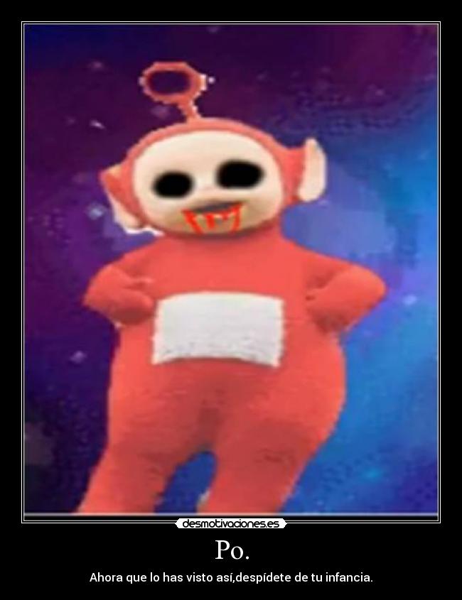 carteles teletubbie satanico desmotivaciones