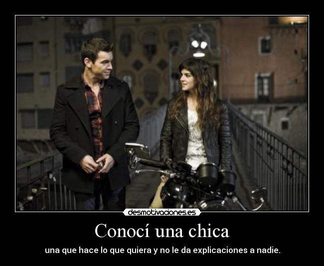 Conocí una chica - 