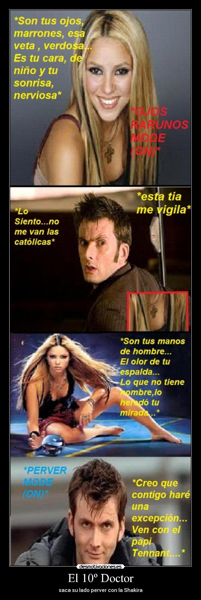 El 10º Doctor - saca su lado perver con la Shakira