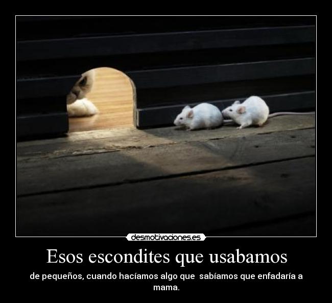 Esos escondites que usabamos - 