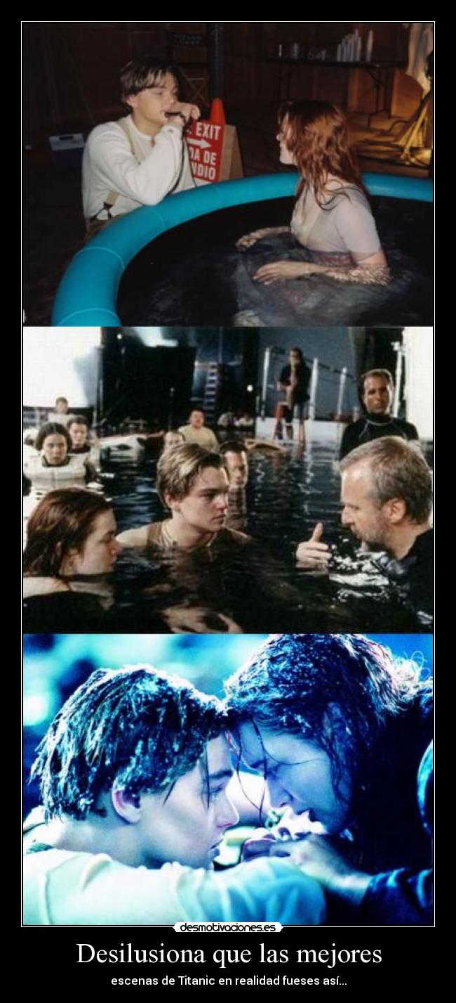 Desilusiona que las mejores - escenas de Titanic en realidad fueses así...