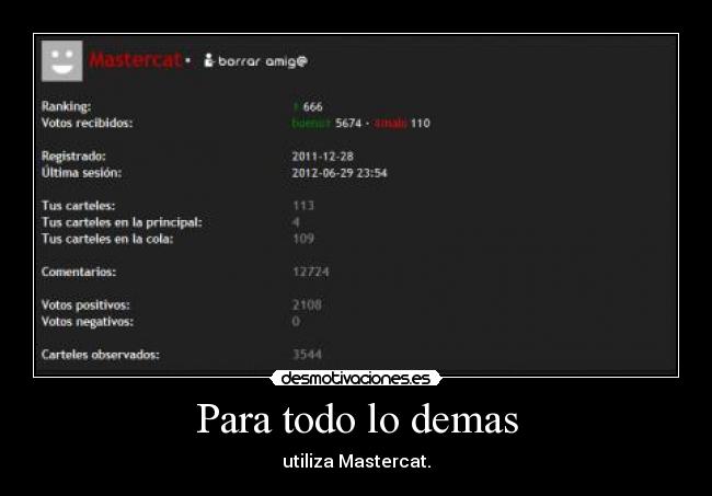 Para todo lo demas - utiliza Mastercat.