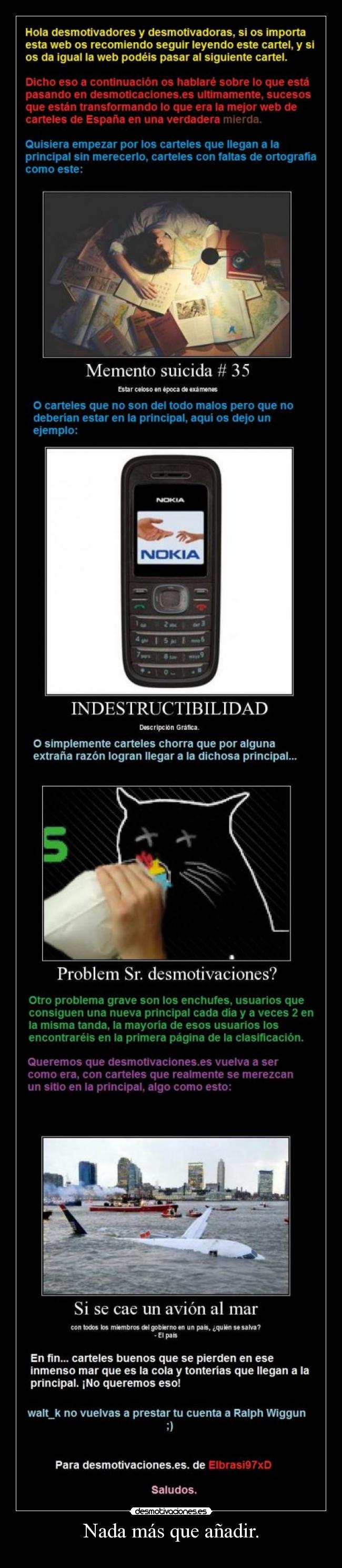 Nada más que añadir. - 