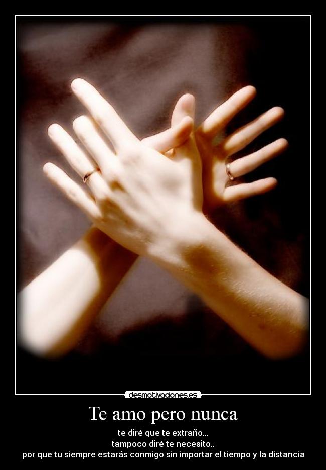 Te amo pero nunca -